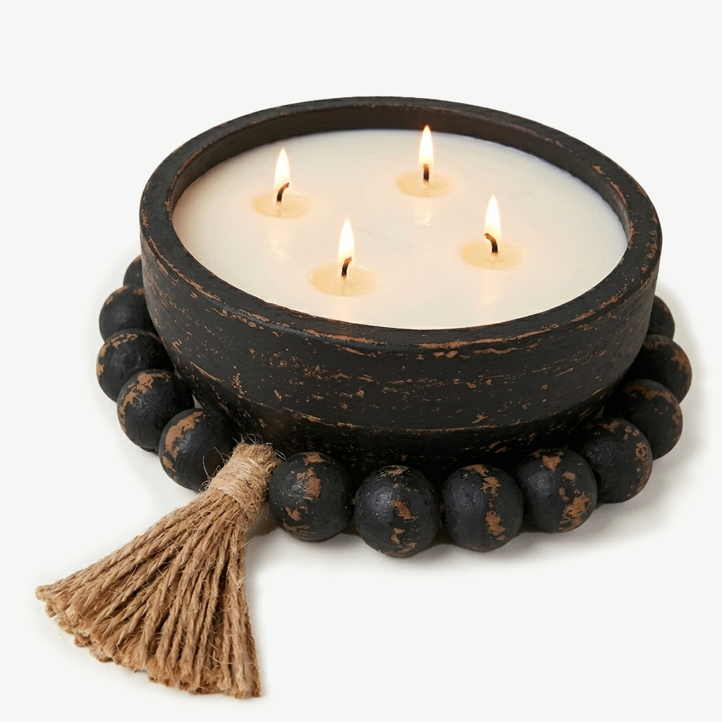 Black Vintage Mala Bowl